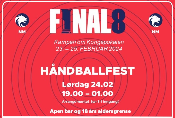 Final8 Arrangerer HÅNDBALLFEST i Sør Amfi